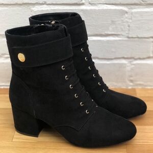 Nine West Querna Black Lace Up Boots